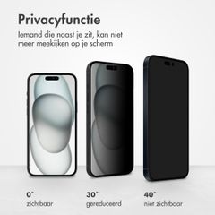 Accezz Gehard Glas Privacy Screenprotector Apple iPhone 14 Pro / 15 / 16