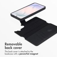 Accezz 2-in-1 Leather Bookcase with MagSafe Samsung Galaxy S26 - Onyx Black