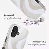 Selencia Vivid Backcover met MagSafe Apple iPhone 17 - Desert Waves Beige