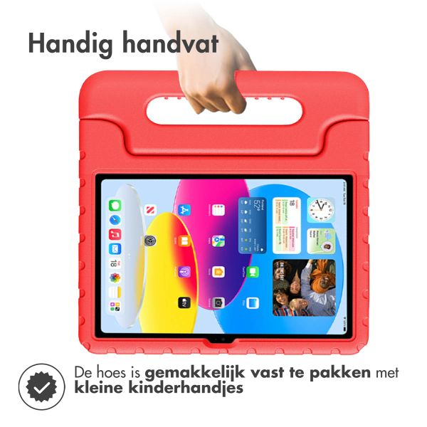 imoshion Kidsproof Backcover met handvat iPad 11 (2025) 11 inch / iPad 10 (2022) 10.9 inch - Rood