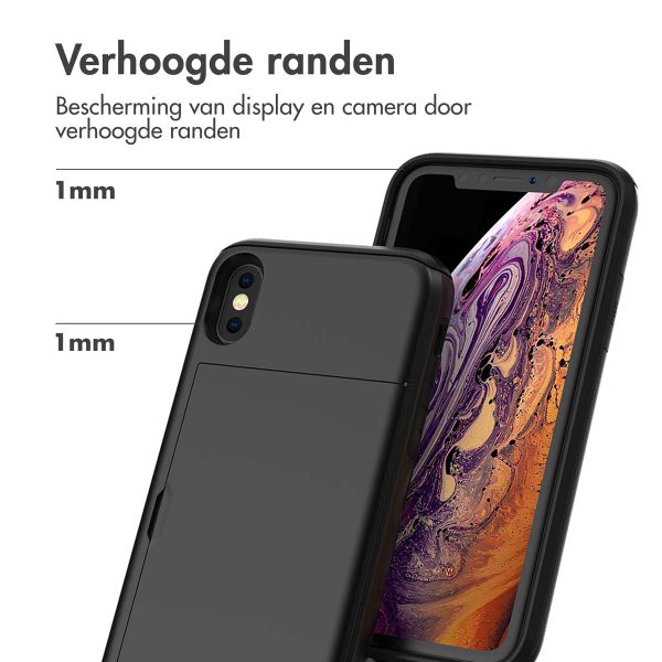 imoshion Backcover met pasjeshouder Apple iPhone X / Xs - Zwart
