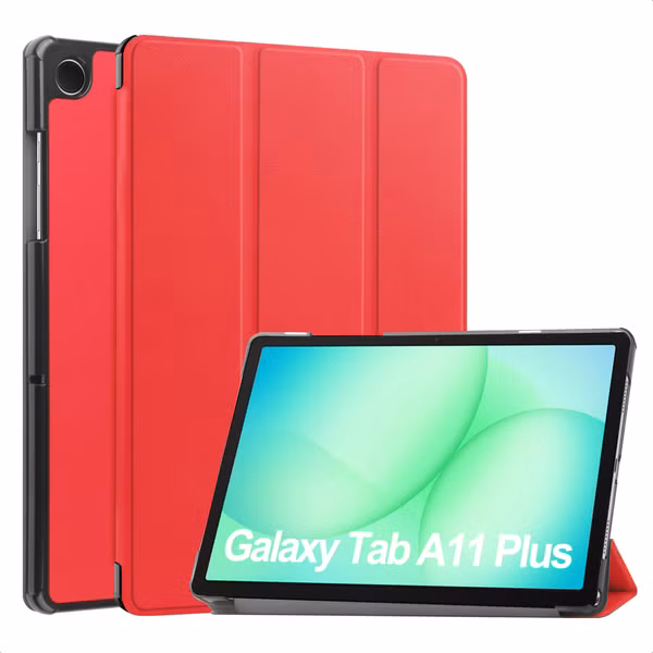 imoshion Trifold Bookcase Samsung Galaxy Tab A11 Plus - Rood