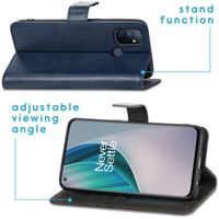 imoshion Luxe Bookcase OnePlus Nord N100 - Donkerblauw