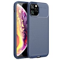 imoshion Carbon Softcase Backcover iPhone 11 Pro - Blauw