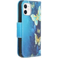 Design Softcase Bookcase iPhone 12 Mini - Vlinders