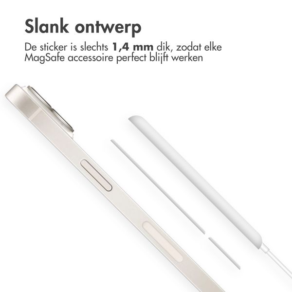 imoshion MagSafe sticker met installatiehulp - Wit