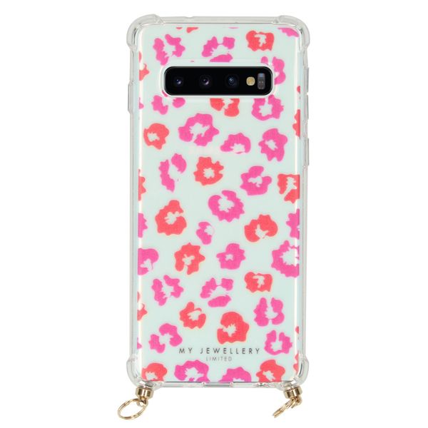 My Jewellery Design Softcase Koordhoesje Samsung Galaxy S10 - Leopard