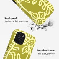 Selencia Vivid Back Cover Apple iPhone 15 - Chalky Bloom
