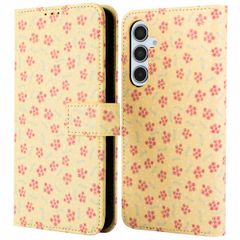 imoshion Design Bookcase Samsung Galaxy A35 - Sunny Yellow Petite Flowers