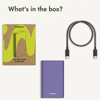 imoshion Ultra Series Aluminium Powerbank 20,000 mAh - Quick Charge and Power Delivery - Tropical Violet