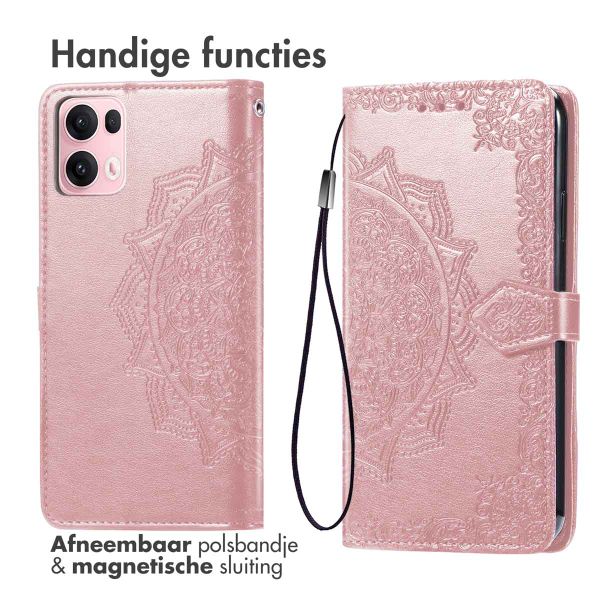 imoshion Mandala Bookcase Oppo Reno 13 Pro - Rosé Goud