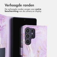 imoshion Design Bookcase Samsung Galaxy S25 Ultra - Purple Marble