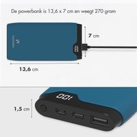 imoshion Powerbank - 10.000 mAh - Quick Charge en Power Delivery - Blauw