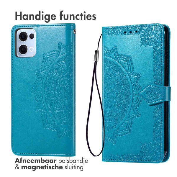 imoshion Mandala Bookcase Oppo Reno 13 - Turquoise