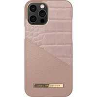 iDeal of Sweden Atelier Backcover iPhone 12 Pro Max - Rose Smoke Croco