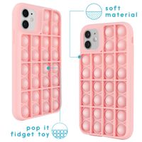 imoshion Pop It Fidget Toy - Pop It hoesje iPhone 12 (Pro) - Roze