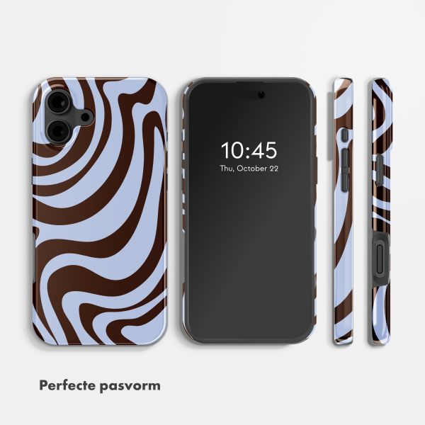 Selencia Vivid Backcover Apple iPhone 16 - Dream Swirl Chocolate