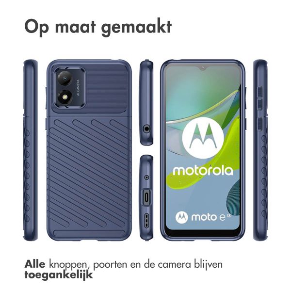 imoshion Thunder Backcover Motorola Moto E13 - Donkerblauw