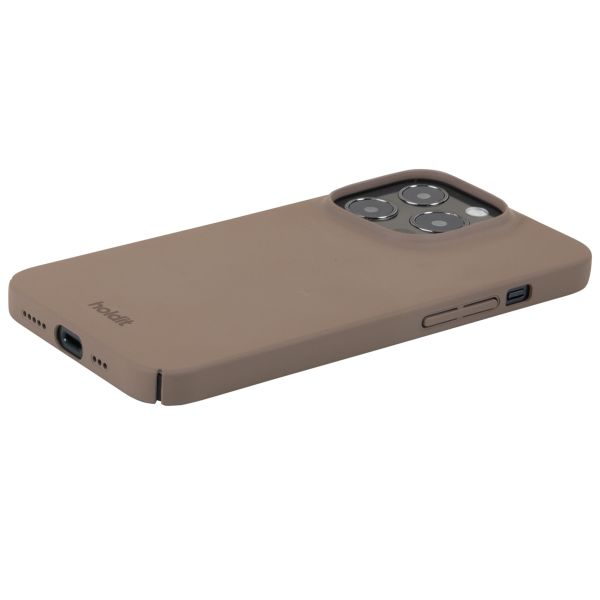 Holdit Slim Case iPhone 15 Pro - Mocha Brown