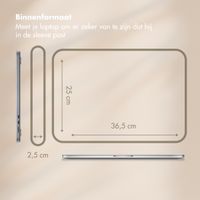 Selencia Corduroy Laptop hoes 15-16 inch - Laptopsleeve - Beige