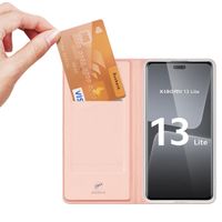 Dux Ducis Slim Softcase Bookcase Xiaomi 13 Lite - Rosé Goud