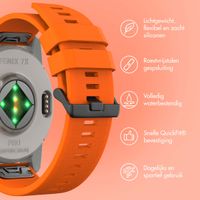 imoshion QuickFit® Siliconen bandje voor Garmin Watch | 26 mm aansluiting - Oranje