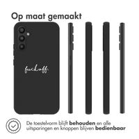 imoshion Design hoesje Samsung Galaxy A34 (5G) - Fuck Off - Zwart