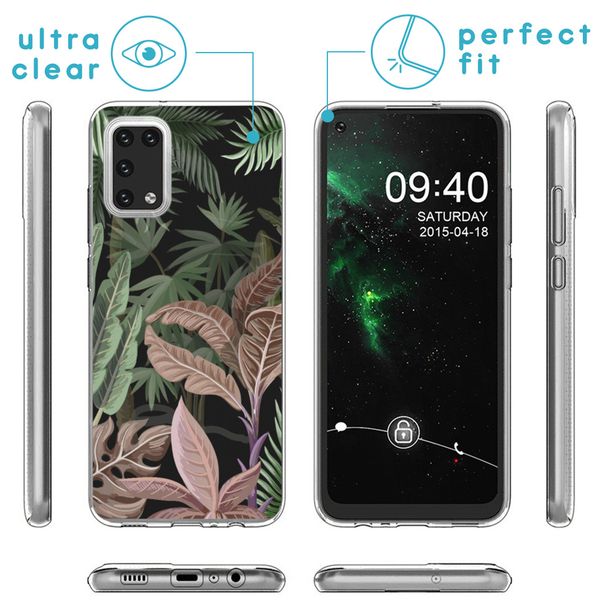 imoshion Design hoesje Samsung Galaxy A02s - Jungle - Groen / Roze