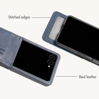 imoshion Luxury Bookcase Samsung Galaxy Z Flip 8 - Dark Blue