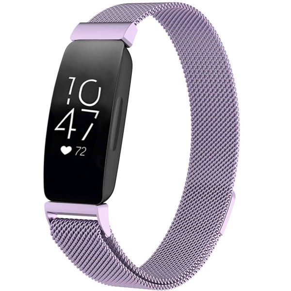 imoshion Milanees magnetisch bandje Fitbit Inspire - Maat S - Paars