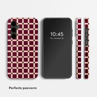 Selencia Vivid Backcover Samsung Galaxy S24 FE - Check This Burgundy