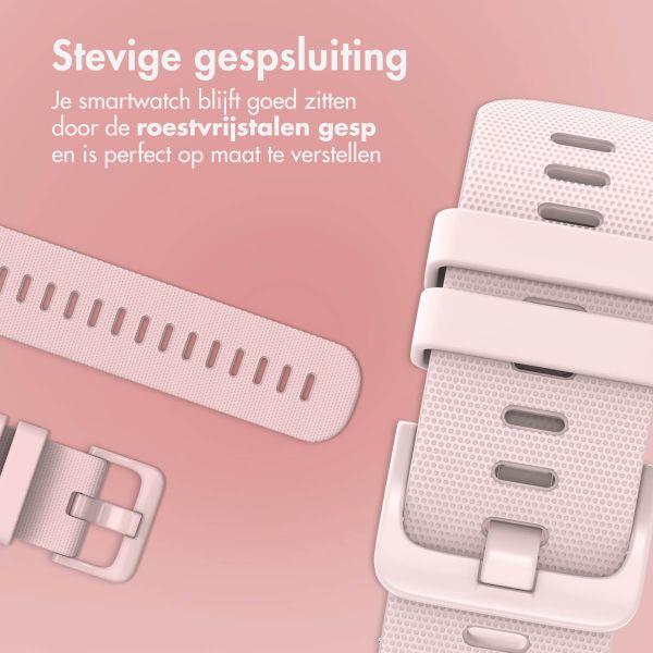 imoshion Siliconen sportbandje met gesp - Universeel 22 mm aansluiting - Roze