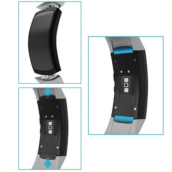 imoshion Siliconen bandje Samsung Gear Fit 2 / 2 Pro - Zwart