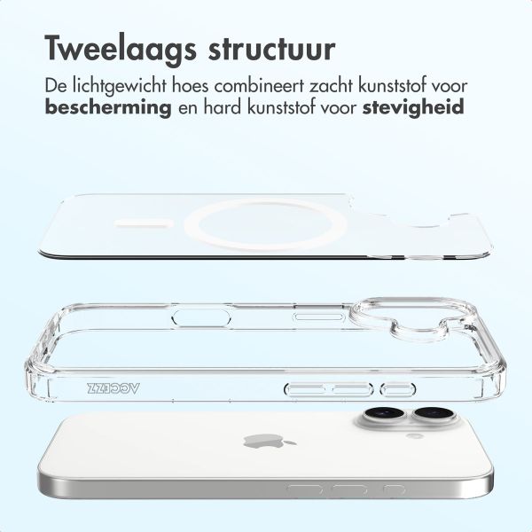 Accezz Xtreme Impact Backcover met MagSafe Apple iPhone 17 - Transparant
