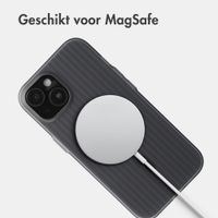 Accezz Lite Backcover met MagSafe | Fluted | Apple iPhone 15 - Grijs