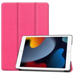 imoshion Trifold Bookcase iPad 9 (2021) 10.2 inch / iPad 8 (2020) 10.2 inch / iPad 7 (2019) 10.2 inch - Dusty Rose