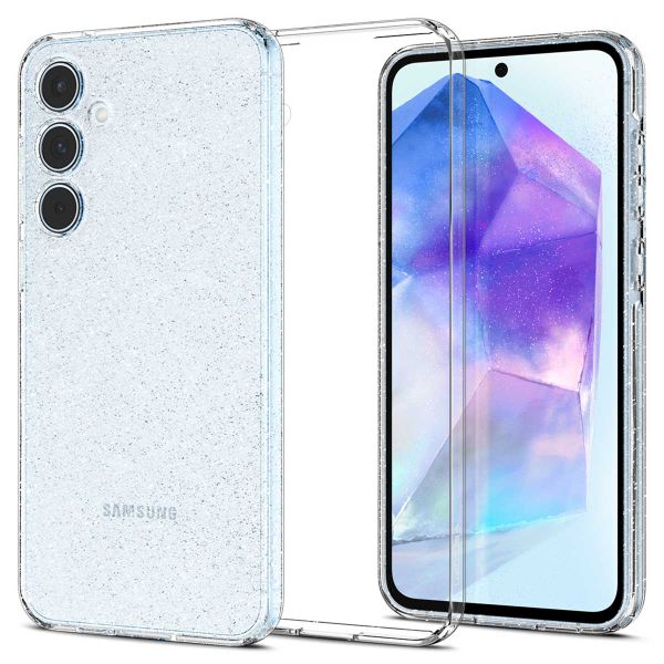 Spigen Liquid Crystal Backcover Samsung Galaxy A55 - Glitter Crystal Quartz