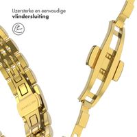 Selencia Slim Steel Jubilee Inspired schakelbandje Apple Watch Series 1 t/m 9 / SE (38/40/41 mm) | Series 10 (42 mm) - Goud