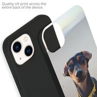 Ontwerp je eigen Apple iPhone 14 Plus gel hoesje - Zwart