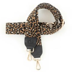 Dutchies Phone Strap - Universeel verstelbaar telefoonkoord - African Leopard / Black