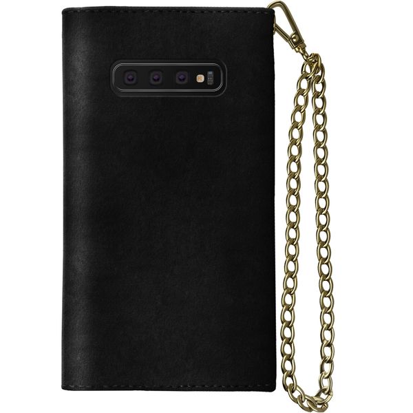 iDeal of Sweden Mayfair Clutch Velvet Samsung Galaxy S10 - Zwart