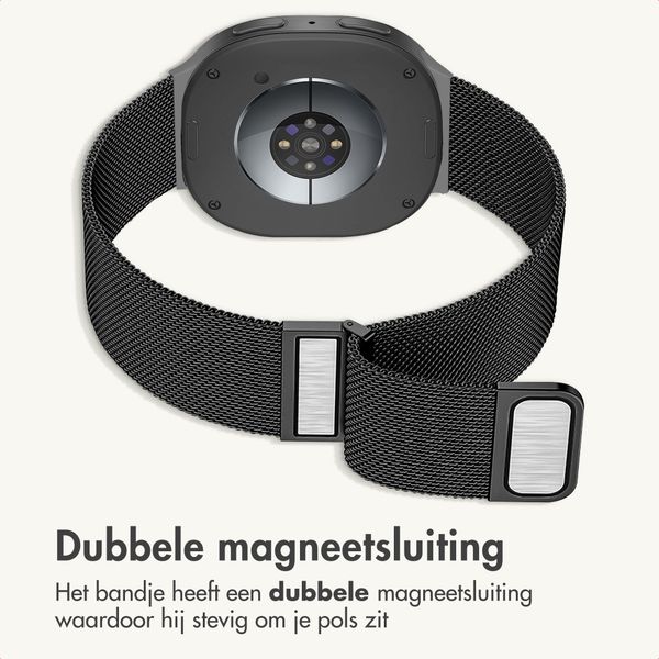 imoshion Milanees magnetisch bandje Samsung Galaxy Watch 9 (40/44mm) / Watch 8 (40/44mm) / Classic (46mm) - Zwart