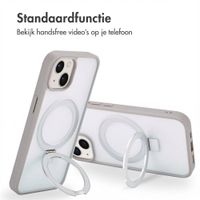 Accezz Ring Stand Backcover met MagSafe Apple iPhone 13 - Grijs