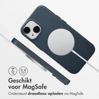 Accezz MagSafe Leather Backcover Apple iPhone 15 - Nightfall Blue