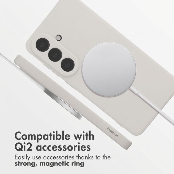 imoshion Colour Back Cover with MagSafe Samsung Galaxy S26 - Beige