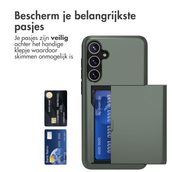 imoshion Backcover met pasjeshouder Samsung Galaxy A55 - Donkergroen