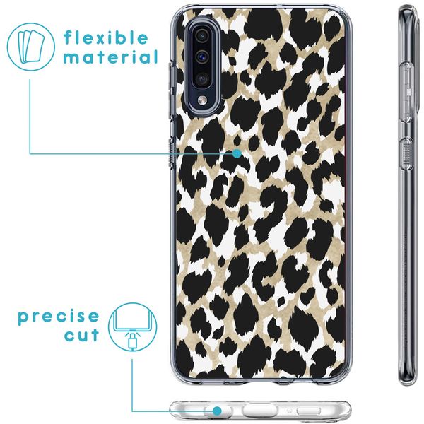 imoshion Design hoesje Samsung Galaxy A50 / A30s - Luipaard / Zwart