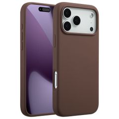 Accezz Liquid Silicone Back Cover with MagSafe Apple iPhone 17 Pro Max - New Tea Brown