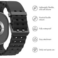 imoshion Ocean Silicone Band Samsung Galaxy Watch 9 (40/44mm) / Watch 8 (40/44mm) / Classic (46mm) - Black