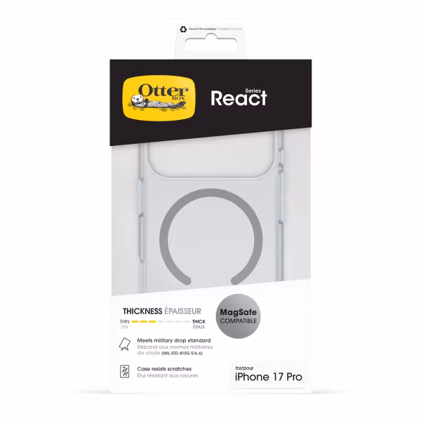 OtterBox React MagSafe Apple iPhone 17 Pro - Clear